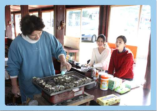 サザエのつぼ焼き屋台