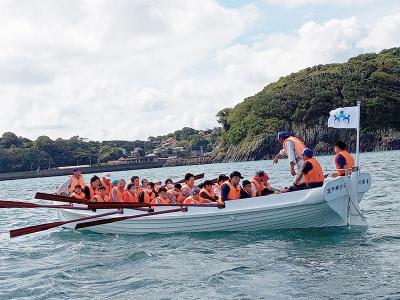 カッターボート体験